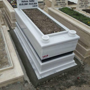 Beyaz Mermer Mezar Yapımı 012