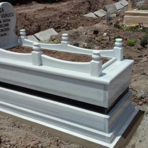 Beyaz Mermer Mezar Yapımı 022