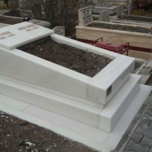 Beyaz Mermer Mezar Yapımı 073